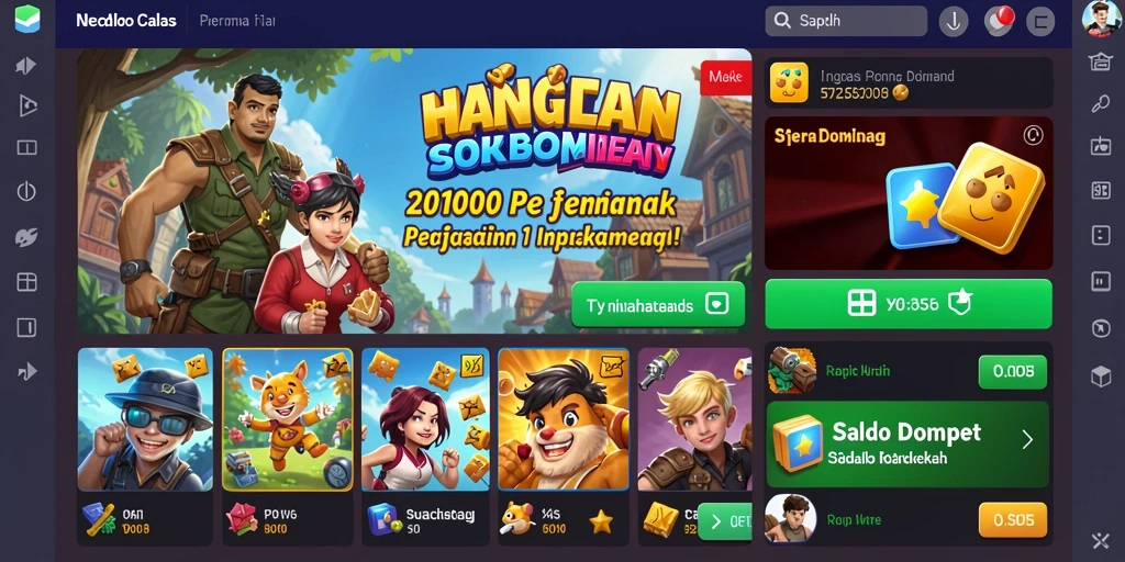Screenshot menampilkan antarmuka permainan slot yang menarik.