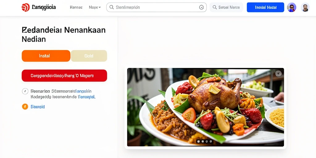 Tampilan utama yang menarik dan intuitif.