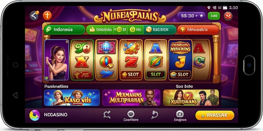 Screenshot menunjukkan grafik yang cerah dan menarik.
