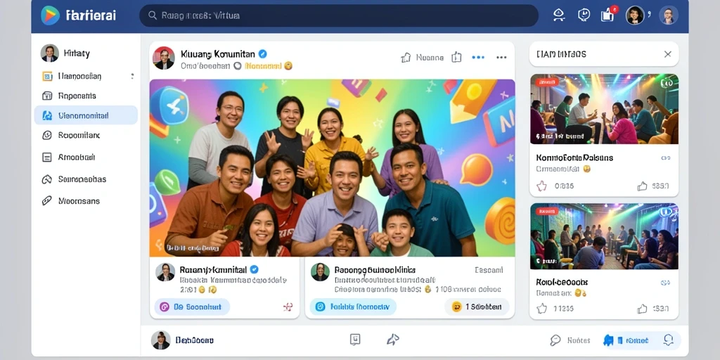 Tampilan antarmuka permainan yang menarik.