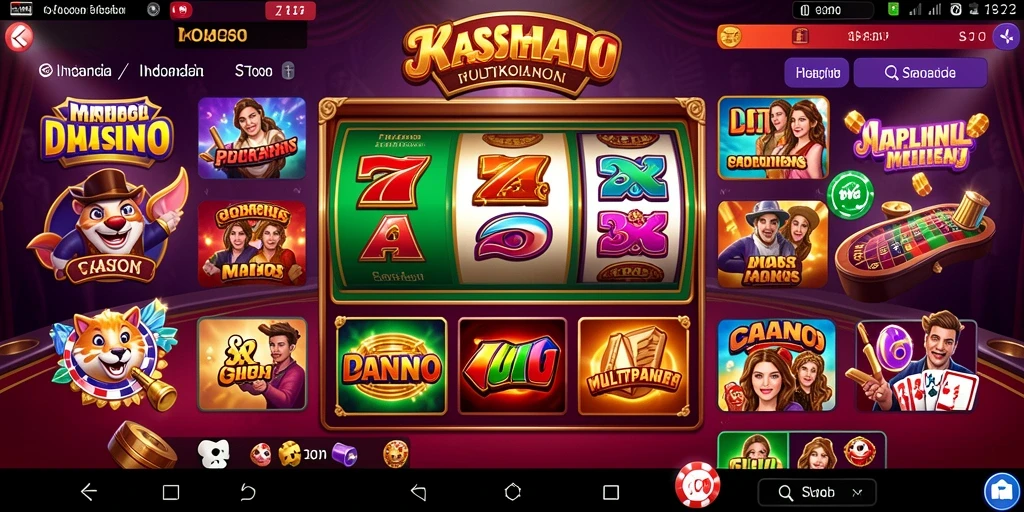 Tampilan utama aplikasi OMSET288 yang menarik.