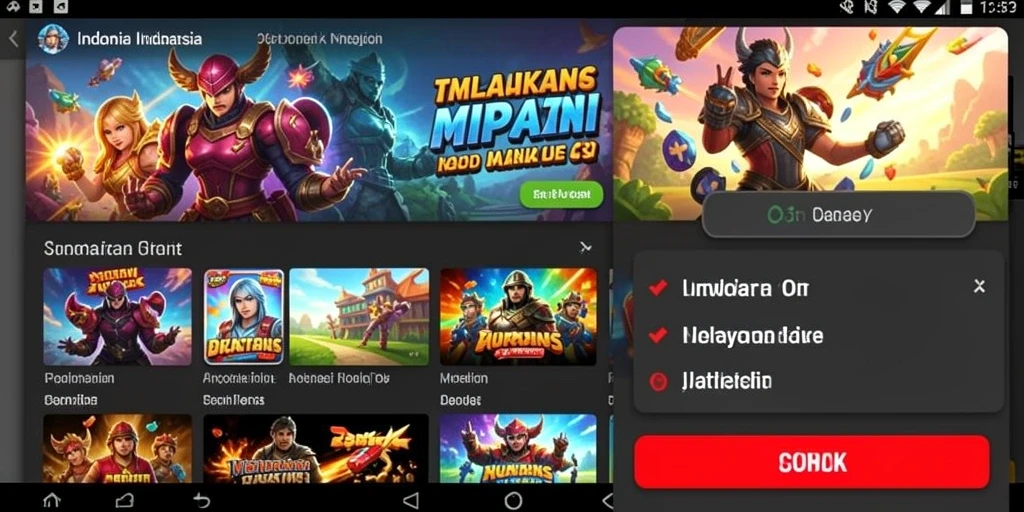 Tampilan awal permainan yang menarik.