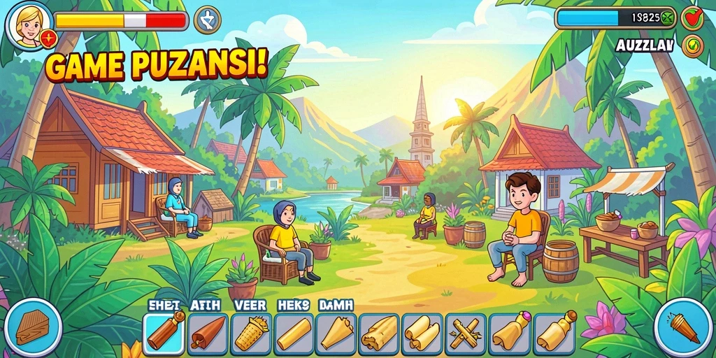 Tampilan menu utama yang menarik dan mudah diakses.